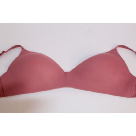 PINK Victoria's Secret 36D Mauve Pink Solid Wear Everywhere Wireless Lightly Bra - Picture 7 of 13